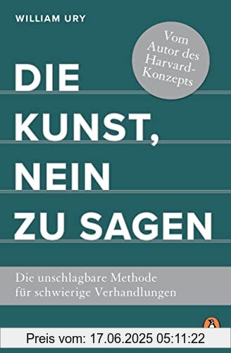 Binding : Broschiert, Edition : Erstmals im TB, Label : Penguin Verlag, Publisher : Penguin Verlag, medium : Broschiert, numberOfPages : 288, publicationDate : 2023-01-25, releaseDate : 2023-01-25, authors : William Ury, translators : Nicole Hölsken, ISBN : 3328109234