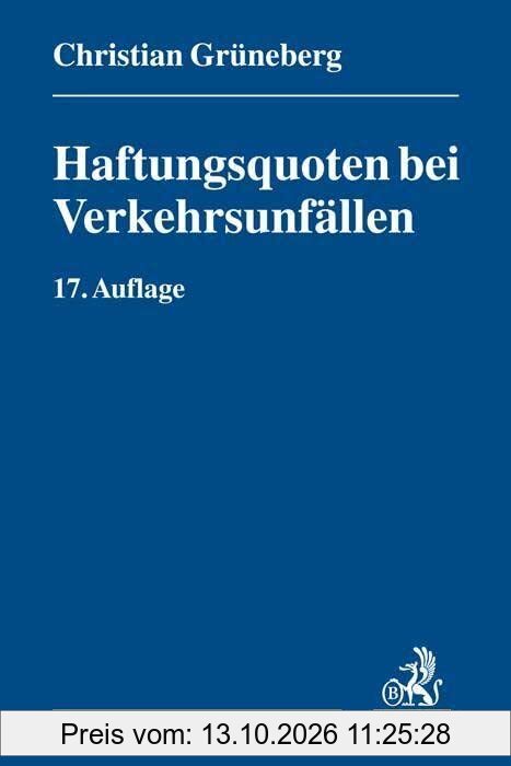 Haftungsquoten bei Verkehrsunfällen