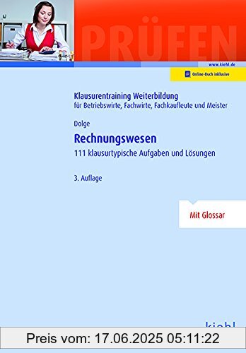 Binding : Taschenbuch, Edition : 3., aktualisierte Auflage., Label : Kiehl Friedrich Verlag G, Publisher : Kiehl Friedrich Verlag G, medium : Taschenbuch, numberOfPages : 231, publicationDate : 2017-06-01, authors : Frank Dolge, languages : german, ISBN : 3470643431