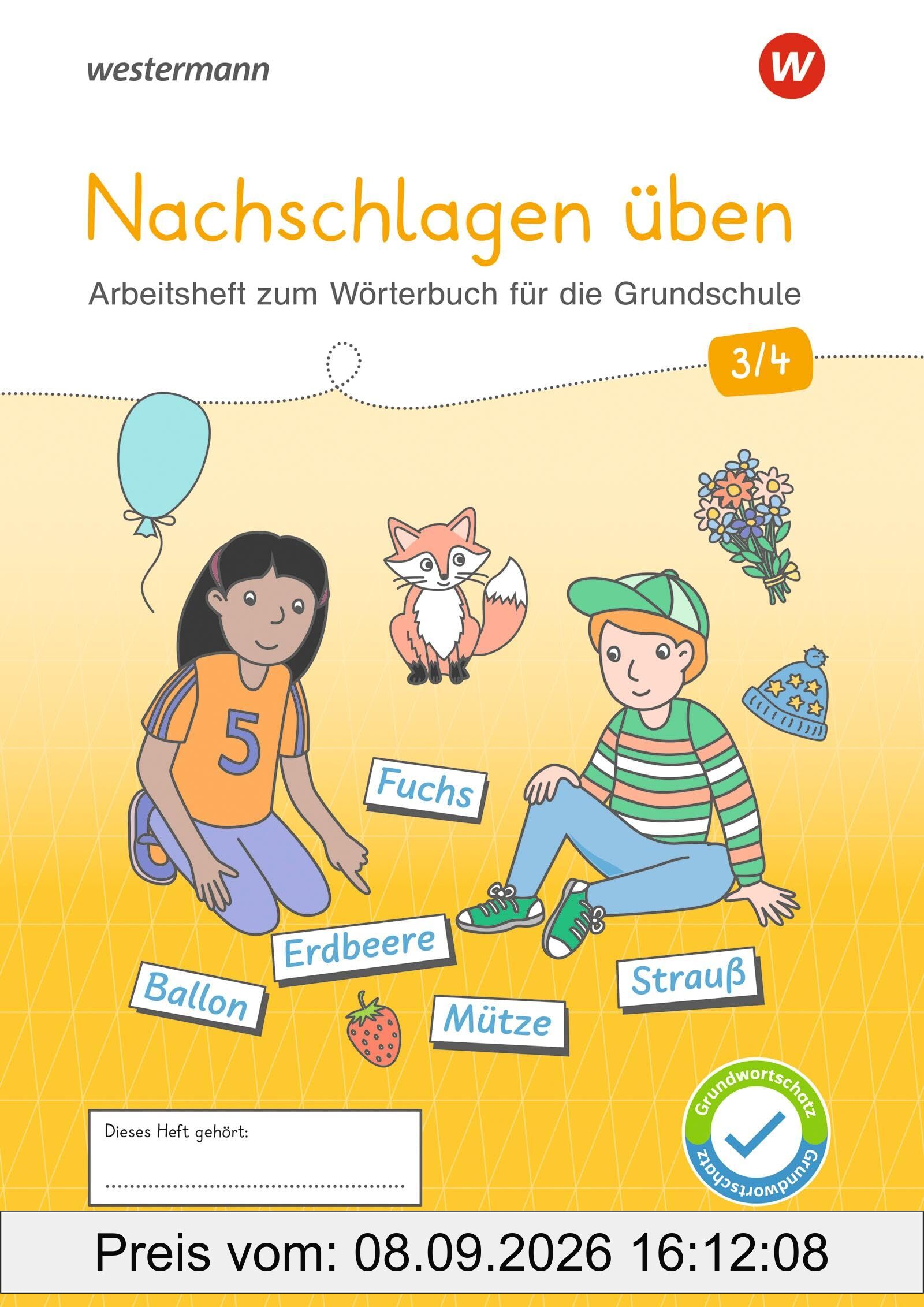 Westermann Unterrichtsmaterialien Grundschule. Nachschlagen üben 3/4