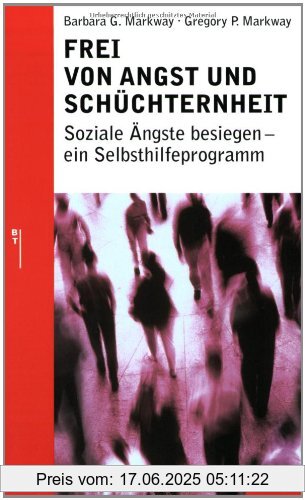 Binding : Taschenbuch, Edition : 7, Label : Beltz, Publisher : Beltz, medium : Taschenbuch, numberOfPages : 309, publicationDate : 2012-02-22, authors : Markway, Barbara G., Markway, Gregory P., translators : Andreas Nohl, languages : german, ISBN : 3407228538
