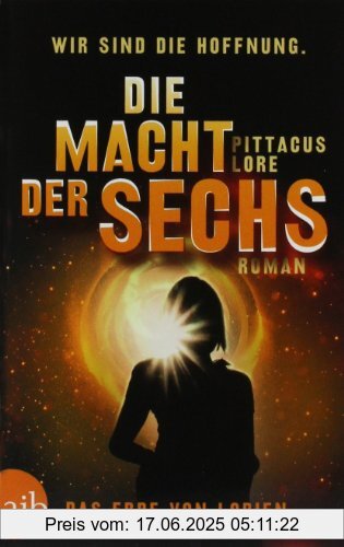 Binding : Taschenbuch, Edition : 1, Label : Aufbau Verlag, Publisher : Aufbau Verlag, medium : Taschenbuch, numberOfPages : 368, publicationDate : 2012-02-20, authors : Pittacus Lore, languages : german, ISBN : 3351041551