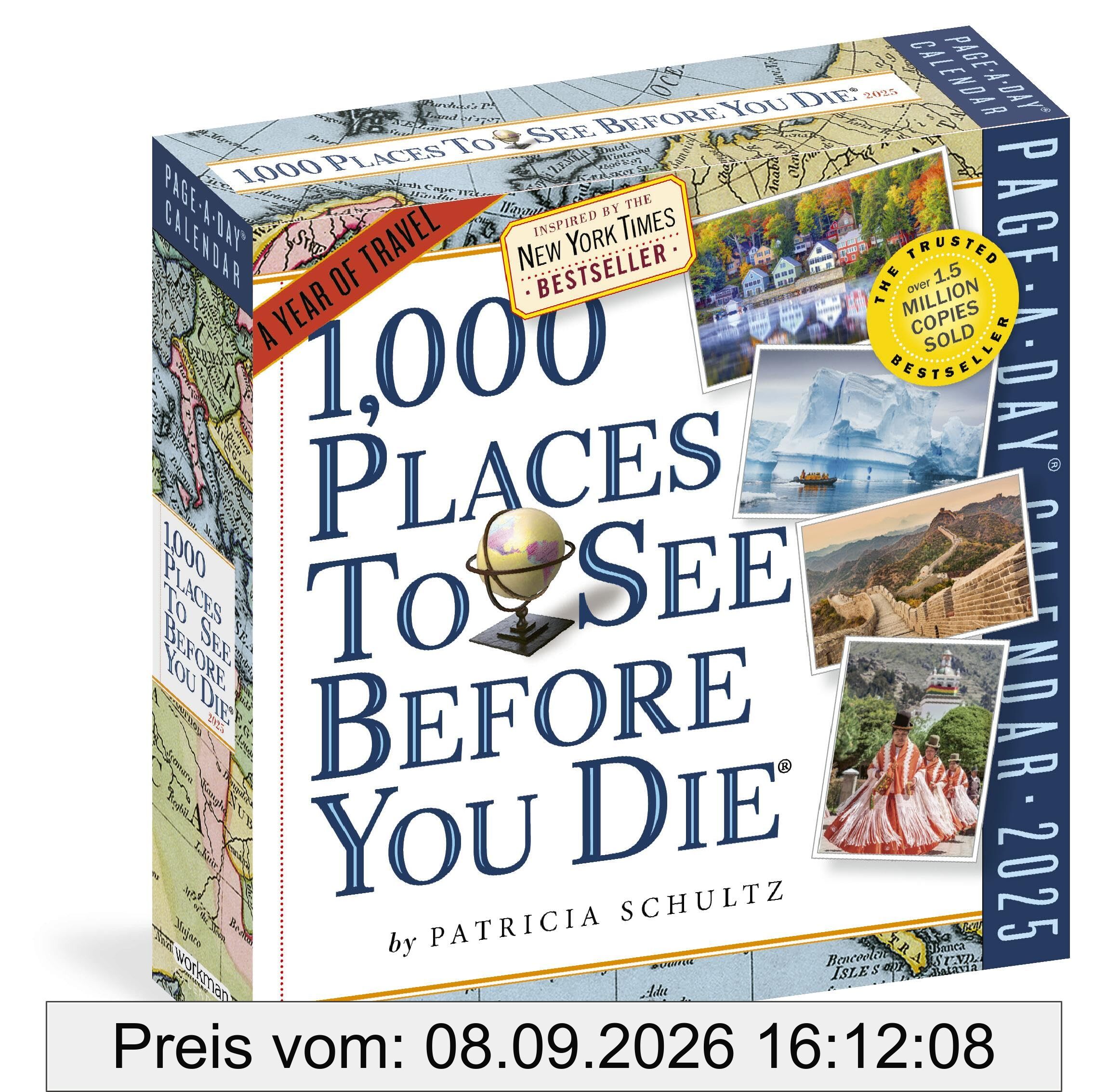 1,000 Places to See Before You Die Page-A-Day® Calendar 2025: A Year of Travel