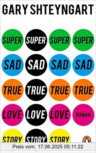 Binding : Taschenbuch, Label : Penguin Verlag, Publisher : Penguin Verlag, medium : Taschenbuch, numberOfPages : 464, publicationDate : 2022-04-11, releaseDate : 2022-04-11, authors : Gary Shteyngart, translators : Ingo Herzke, ISBN : 3328108572