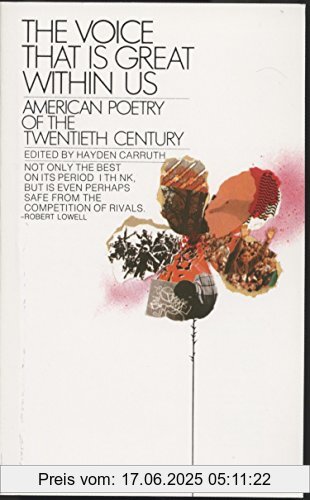 Binding : Taschenbuch, Edition : Reprint, Label : Bantam, Publisher : Bantam, NumberOfItems : 1, PackageQuantity : 1, medium : Taschenbuch, numberOfPages : 768, publicationDate : 1983-09-01, releaseDate : 1983-09-01, authors : Hayden Carruth, ISBN : 0553262637