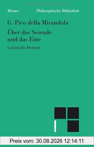 Über das Seiende und das Eine
