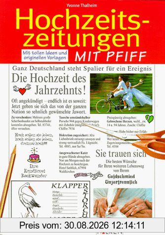 Hochzeitszeitungen mit Pfiff