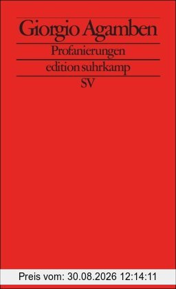 Profanierungen (edition suhrkamp)