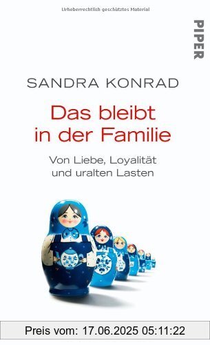 Binding : Gebundene Ausgabe, Edition : 4, Label : Piper, Publisher : Piper, medium : Gebundene Ausgabe, numberOfPages : 304, publicationDate : 2013-04-16, authors : Sandra Konrad, languages : german, ISBN : 3492055265