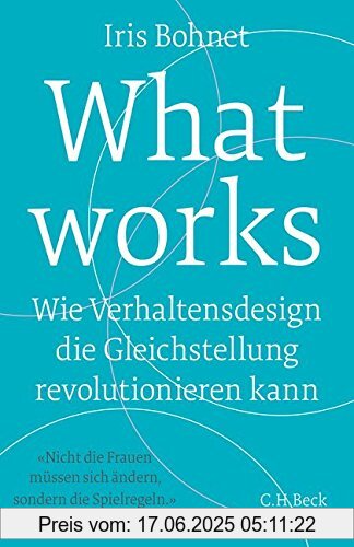 Binding : Gebundene Ausgabe, Edition : 1, Label : C.H.Beck, Publisher : C.H.Beck, medium : Gebundene Ausgabe, numberOfPages : 381, publicationDate : 2017-08-29, authors : Iris Bohnet, translators : Ursel Schäfer, languages : german, ISBN : 3406712282