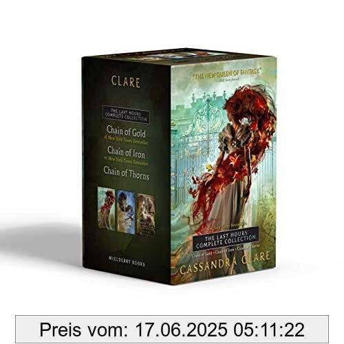 Binding : Gebundene Ausgabe, Edition : Boxed Set, Label : Margaret K. McElderry Books, Publisher : Margaret K. McElderry Books, medium : Gebundene Ausgabe, numberOfPages : 2048, publicationDate : 2023-05-02, releaseDate : 2023-05-02, authors : Cassandra Clare, ISBN : 1665916842