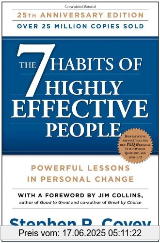 Binding : Taschenbuch, Edition : Anniversary Edition, Label : Simon & Schuster, Publisher : Simon & Schuster, Format : Special Edition, medium : Taschenbuch, numberOfPages : 432, publicationDate : 2013-11-19, authors : Covey, Stephen R., languages : english, ISBN : 1451639619