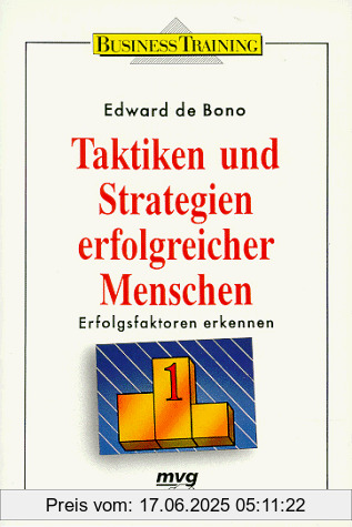 Binding : Taschenbuch, Edition : 2. Aufl., Label : MVG, Publisher : MVG, medium : Taschenbuch, numberOfPages : 288, publicationDate : 1995-01-01, authors : Edward de Bono, Edward DeBono, languages : german, ISBN : 3478811201