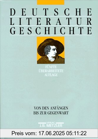 Binding : Gebundene Ausgabe, Edition : 5. überarb. Aufl., Label : Metzlersche J.B. Verlagsb, Publisher : Metzlersche J.B. Verlagsb, medium : Gebundene Ausgabe, numberOfPages : 627, publicationDate : 2001-06-01, ISBN : 3476012867