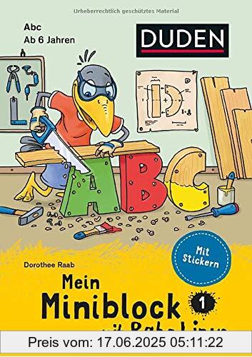 Brand : Bibliographisches Institut, Berlin, Binding : Taschenbuch, Edition : mit Stickern, ab 6 Jahren, Label : Duden, Publisher : Duden, medium : Taschenbuch, numberOfPages : 96, publicationDate : 2021-02-08, authors : Dorothee Raab, ISBN : 3411757515