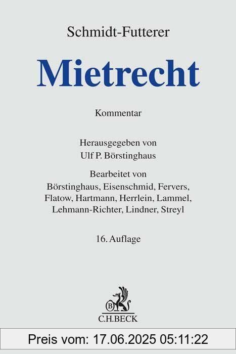 Binding : Gebundene Ausgabe, Edition : 16., neu bearbeitete, Label : C.H.Beck, Publisher : C.H.Beck, medium : Gebundene Ausgabe, numberOfPages : 3307, publicationDate : 2023-11-30, publishers : Börstinghaus, Ulf P., ISBN : 3406787142