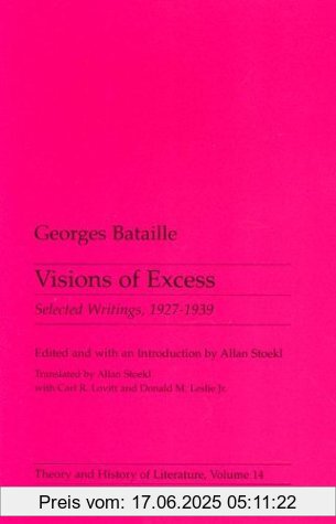 Binding : Taschenbuch, Label : Univ of Minnesota Pr, Publisher : Univ of Minnesota Pr, NumberOfItems : 1, medium : Taschenbuch, numberOfPages : 304, publicationDate : 1985-12-31, authors : Georges Bataille, languages : english, ISBN : 0816612838