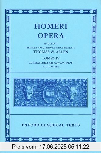 Binding : Gebundene Ausgabe, Edition : 2nd ed., Label : Oxford University Press, Publisher : Oxford University Press, medium : Gebundene Ausgabe, numberOfPages : 294, publicationDate : 1922-02-22, publishers : Monro, D. B., Thomas W. Allen, languages : english, ISBN : 0198145322