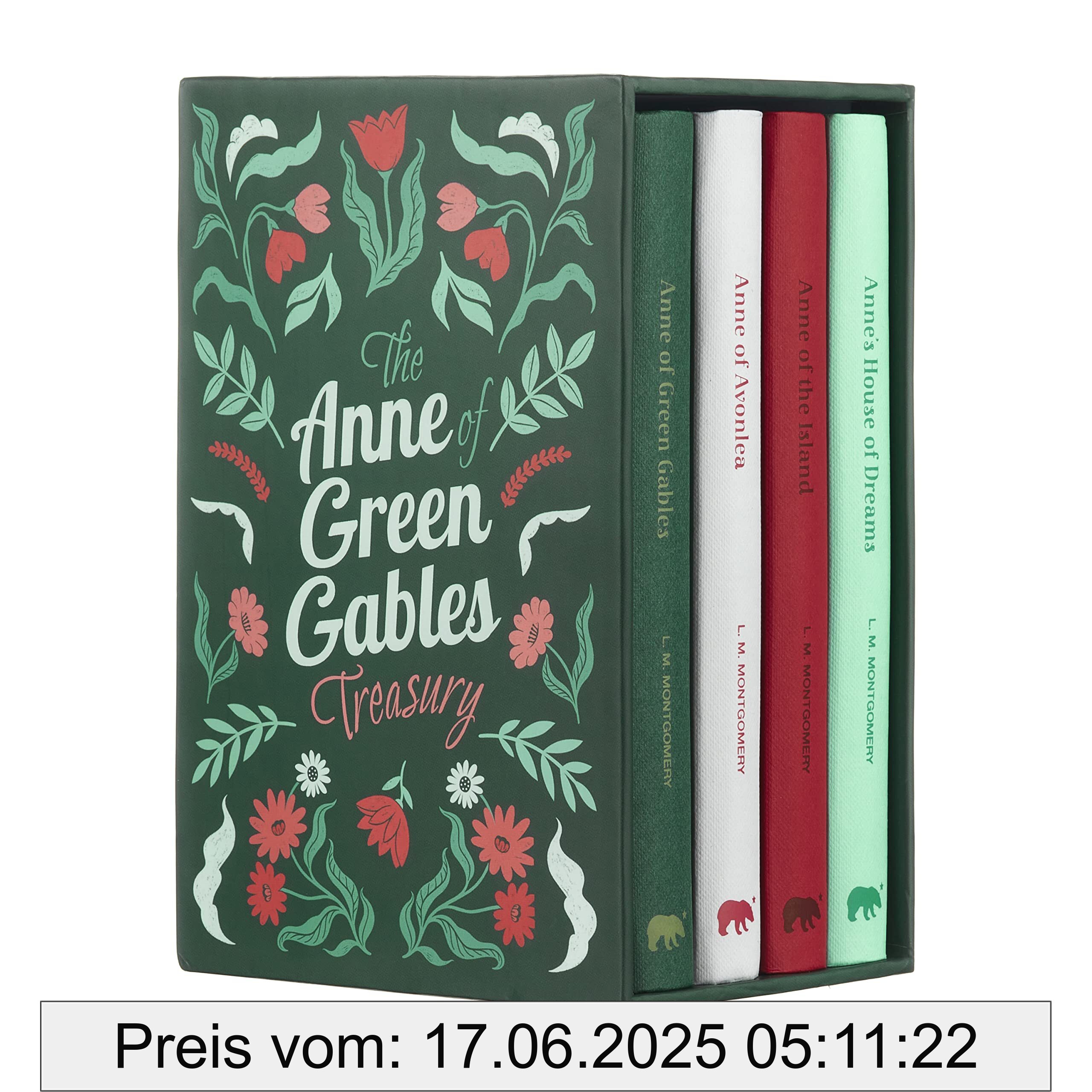 Binding : hardcover, Label : The Anne of Green Gables Treasury : Deluxe 4-Book Hardback Boxed Set, medium : hardcover, publicationDate : 2022-09-15, releaseDate : 2022-09-15, languages : english, ISBN : 1398818887
