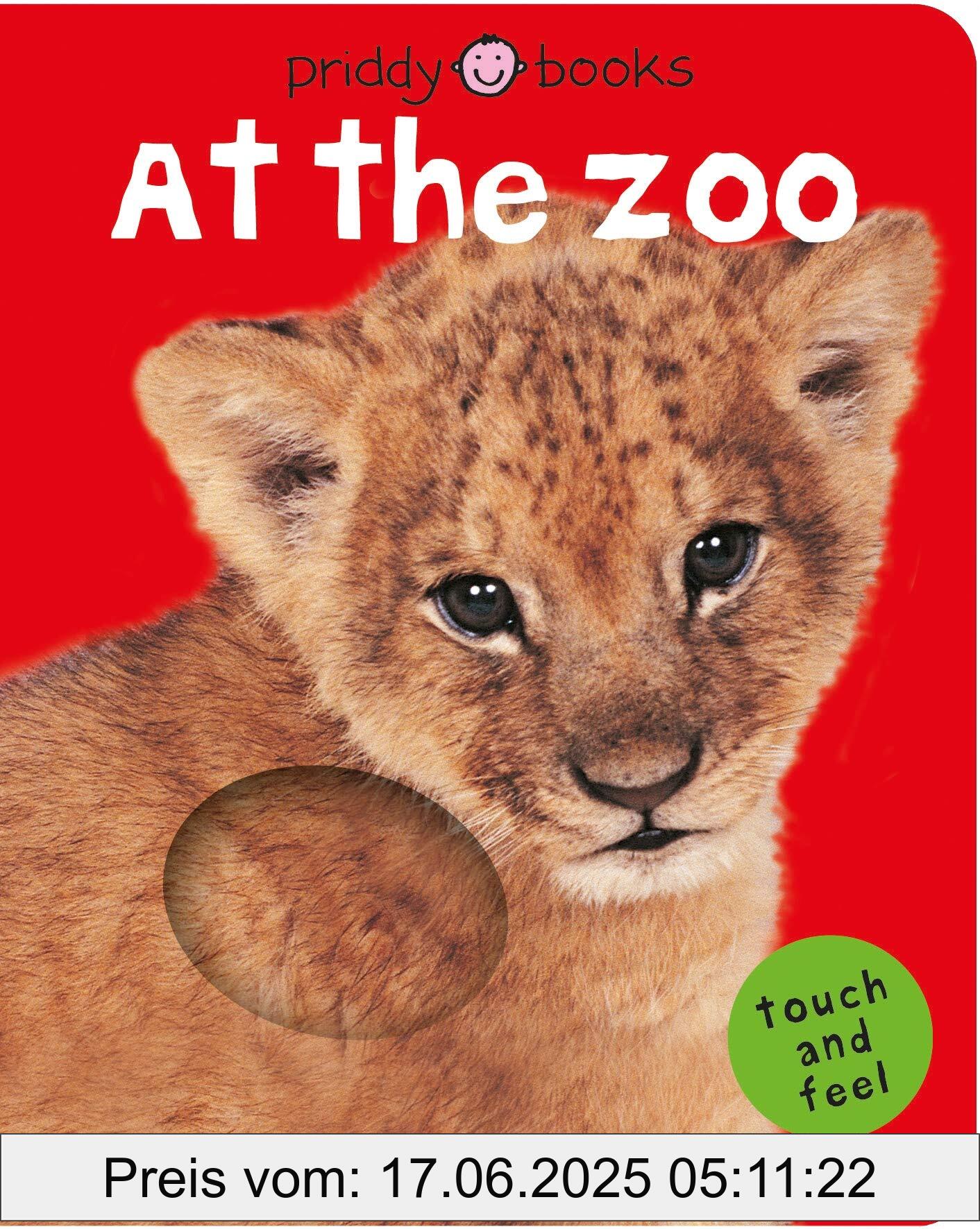 Brand : Priddy Books, Binding : board_book, Edition : Illustrated, Label : Bright Baby Touch & Feel at the Zoo (Bright Baby Touch and Feel), NumberOfItems : 1, PackageQuantity : 1, Format : touch_and_feel, medium : board_book, numberOfPages : 10, publicationDate : 2006-12-26, releaseDate : 2006-12-26, languages : english, ISBN : 0312498578