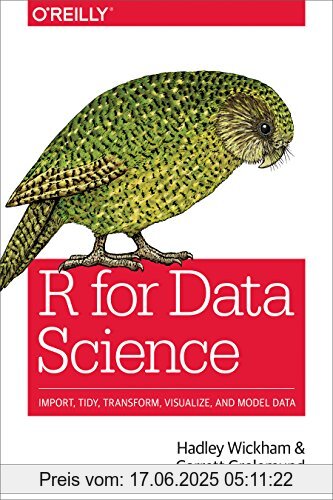 Binding : Taschenbuch, Edition : 1, Label : O'Reilly UK Ltd., Publisher : O'Reilly UK Ltd., PackageQuantity : 1, medium : Taschenbuch, numberOfPages : 250, publicationDate : 2017-01-20, authors : Hadley Wickham, Garrett Grolemund, languages : english, ISBN : 1491910399