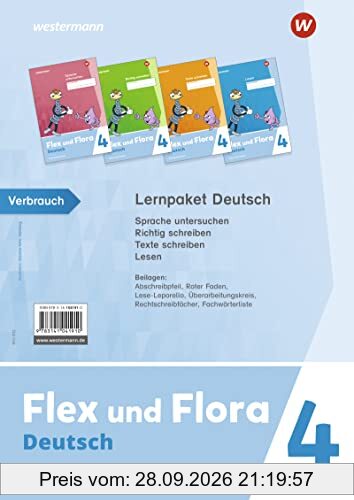 Flex und Flora - Ausgabe 2021: Themenhefte 4 Paket Verbrauchsmaterial: Ausgabe 2021 - Lernpaket Deutsch