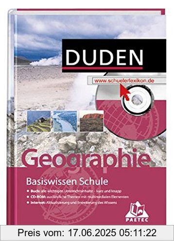 Binding : Gebundene Ausgabe, Edition : 1., Label : Duden, Publisher : Duden, NumberOfItems : 1, PackageQuantity : 1, medium : Gebundene Ausgabe, numberOfPages : 416, publicationDate : 2002-01-01, releaseDate : 2002-08-01, authors : Max Schwab, Wolfgang Bricks, Udo Schickhoff, Manfred Krämer, Joachim Marcinek, Bernd Raum, Gudrun Ringel, Manuela Liesenberg, Konrad Billwitz, ISBN : 3411716118