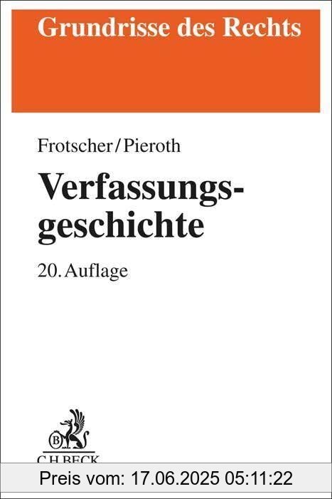 Binding : Taschenbuch, Edition : 20, Label : C.H.Beck, Publisher : C.H.Beck, medium : Taschenbuch, numberOfPages : 569, publicationDate : 2022-09-22, authors : Werner Frotscher, Bodo Pieroth, ISBN : 3406795641