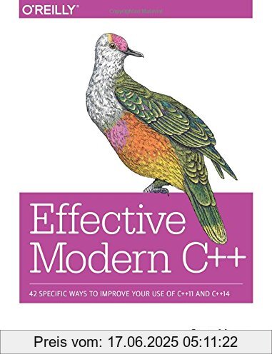 Binding : Taschenbuch, Edition : 1, Label : O'Reilly & Associates, Publisher : O'Reilly & Associates, medium : Taschenbuch, numberOfPages : 332, publicationDate : 2014-12-16, authors : Scott Meyers, languages : english, ISBN : 1491903996