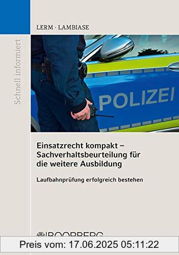 Binding : Taschenbuch, Edition : 1., Label : Richard Boorberg Verlag, Publisher : Richard Boorberg Verlag, medium : Taschenbuch, numberOfPages : 130, publicationDate : 2021-02-28, authors : Patrick Lerm, Dominik Lambiase, ISBN : 3415069249