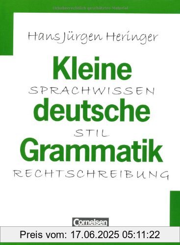 Binding : Taschenbuch, Edition : 2. A., Label : Cornelsen Verlag, Publisher : Cornelsen Verlag, medium : Taschenbuch, numberOfPages : 176, publicationDate : 2002-06-01, authors : Heringer, Prof. Dr. Hans-Jürgen, languages : german, ISBN : 3464618102