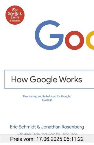 Binding : Taschenbuch, Label : John Murray, Publisher : John Murray, NumberOfItems : 3, medium : Taschenbuch, numberOfPages : 286, publicationDate : 2015-03-12, authors : Eric Schmidt, Jonathan Rosenberg, languages : english, ISBN : 1444792490
