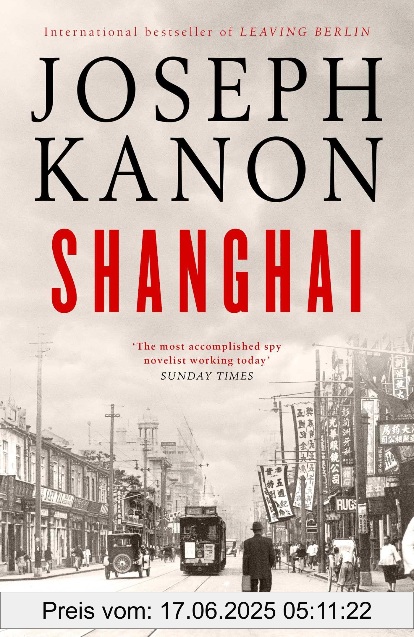 Brand : Simon & Schuster, Binding : paperback, Edition : Export/Airside, Label : Shanghai : A gripping new wartime thriller from 'the most accomplished spy novelist working today' (Sunday Times), medium : paperback, numberOfPages : 292, publicationDate : 2024-06-01, releaseDate : 2024-06-01, languages : english, ISBN : 1398519782