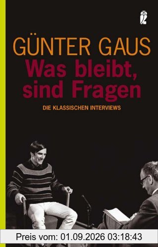 Was bleibt, sind Fragen. Die klassischen Interviews