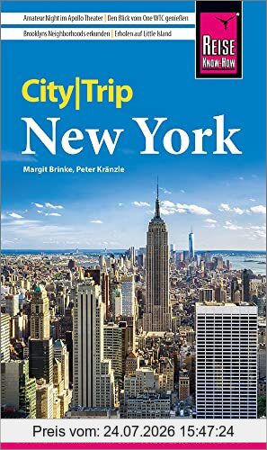 Peter Kränzle Reise Know-How CityTrip New York, Reiseführer Mit Stadtplan, 4 Spaziergängen Und Kostenloser Web-App