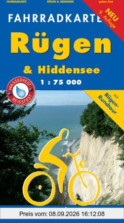 Fahrradkarte Rügen - Hiddensee: 1:75000