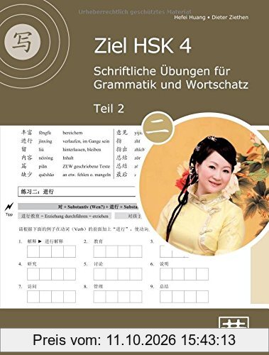 Ziel HSK 4: Schriftliche Übungen für Grammatik und Wortschatz - Teil 2