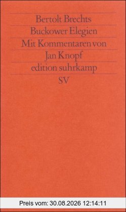 Buckower Elegien (edition suhrkamp)