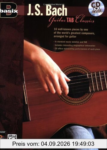 Basix J.S. Bach Guitar Tab Classics: Book & CD (Basix[r])