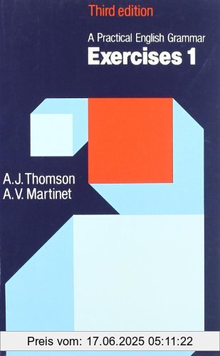 Binding : Taschenbuch, Edition : 3. A., Label : Oxford University Press Elt, Publisher : Oxford University Press Elt, NumberOfItems : 1, medium : Taschenbuch, numberOfPages : 181, publicationDate : 1986-06-05, authors : Thomson, A. J., Martinet, A. V., languages : english, ISBN : 0194313433