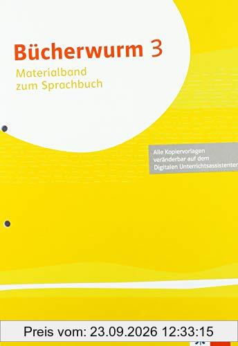 Bücherwurm Sprachbuch 3. Ausgabe für Berlin, Brandenburg, Mecklenburg-Vorpommern, Sachsen, Sachsen-Anhalt, Thüringen: Materialband Klasse 3 …