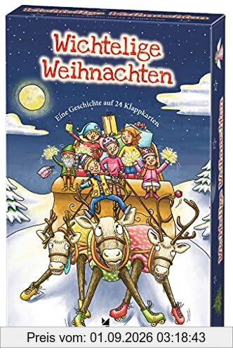 moses. Wichtelige Weihnachten | Eine Geschichte auf 24 Klappkarten | Kartenset für den Advent und die Weihnachtszeit | Für Kinder ab 5 Jahren