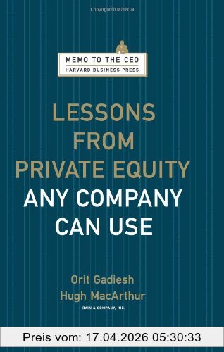 Orit Gadiesh Lessons From Private Equity Any Company Can Use (Memo To The Ceo)