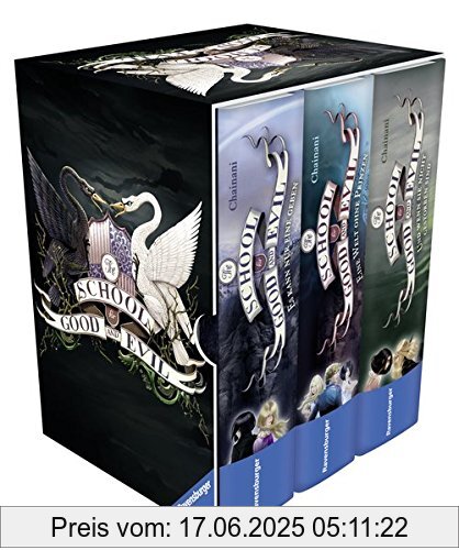 Binding : Gebundene Ausgabe, Edition : 1, Label : Ravensburger Buchverlag, Publisher : Ravensburger Buchverlag, medium : Gebundene Ausgabe, numberOfPages : 1664, publicationDate : 2017-09-24, authors : Soman Chainani, translators : Ilse Rothfuss, languages : german, ISBN : 3473401633