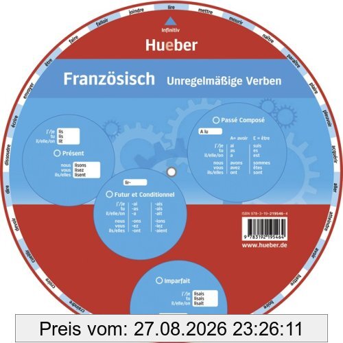 Französisch - Unregelmäßige Verben: Wheel - Französisch - Unregelmäßige Verben