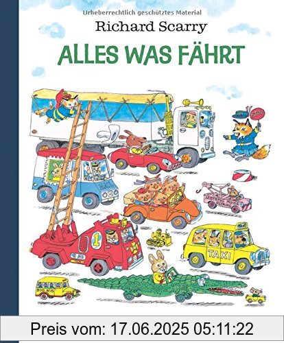 Binding : Gebundene Ausgabe, Edition : 1, Label : Diogenes, Publisher : Diogenes, medium : Gebundene Ausgabe, numberOfPages : 72, publicationDate : 2018-02-28, releaseDate : 2018-02-28, authors : Richard Scarry, translators : Jenny Merling, ISBN : 3257012284