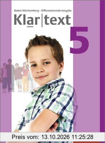 Klartext - Differenzierende Ausgabe 2015 für Baden-Württemberg: Schülerband 5