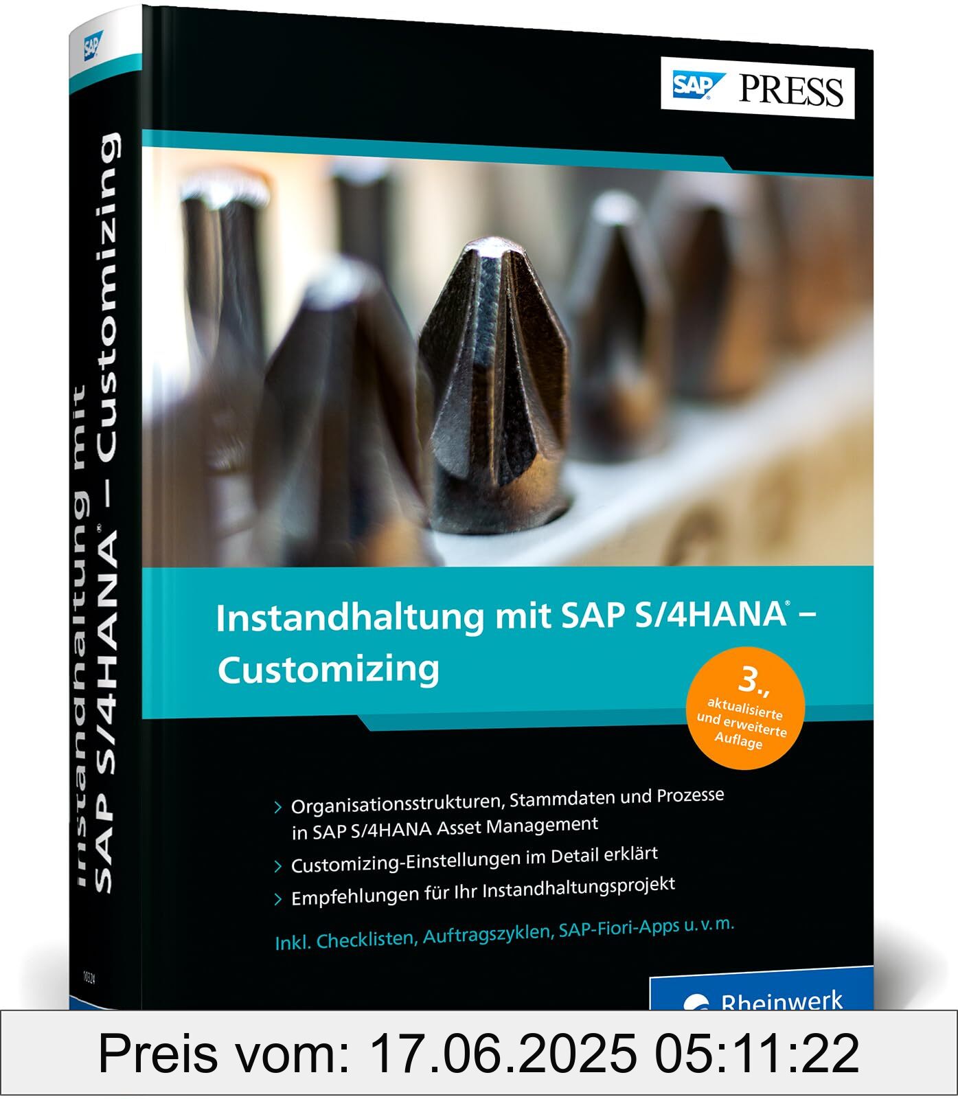 Binding : hardcover, Edition : 3, Label : Instandhaltung mit SAP S/4HANA – Customizing : SAP EAM (PM) erfolgreich konfigurieren (SAP PRESS), medium : hardcover, numberOfPages : 761, publicationDate : 2025-03-06, releaseDate : 2025-03-06, languages : german, ISBN : 3367103241