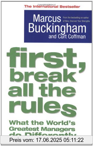 Binding : Taschenbuch, Edition : New, Label : Simon & Schuster UK, Publisher : Simon & Schuster UK, NumberOfItems : 1, PackageQuantity : 1, medium : Taschenbuch, numberOfPages : 320, publicationDate : 2005-06-20, authors : Marcus Buckingham, Curt Coffman, languages : english, ISBN : 1416502661