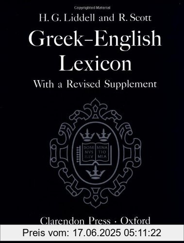 Binding : Gebundene Ausgabe, Edition : Ninth Edition with Revised Supplement., Label : Oxford University Press, Publisher : Oxford University Press, medium : Gebundene Ausgabe, numberOfPages : 2438, publicationDate : 1996-06-27, authors : Liddell, Henry George, Robert Scott, languages : english, ISBN : 0198642261